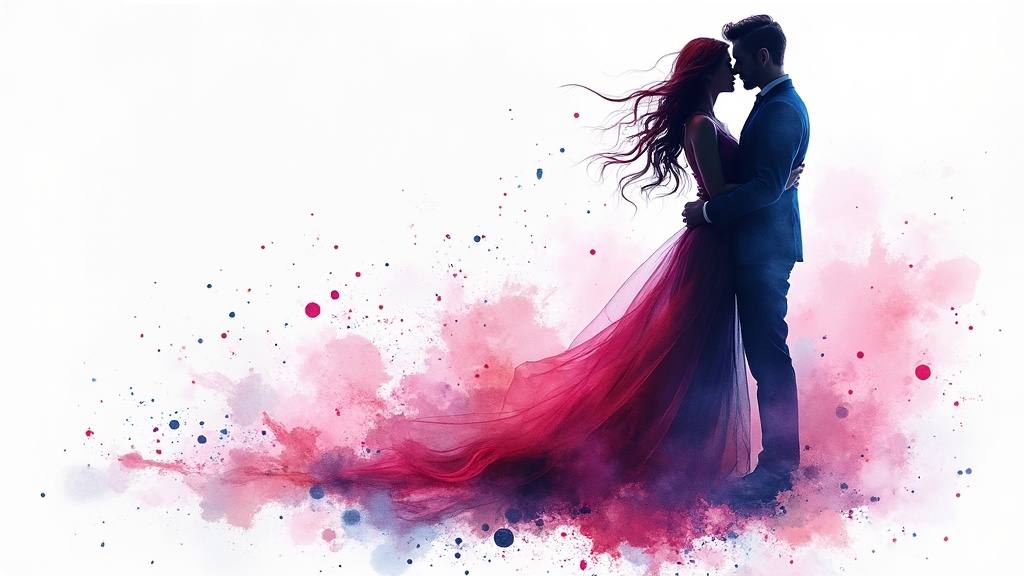 a woman and her beloved entwined